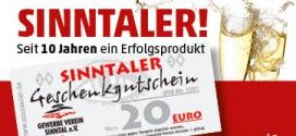 Gewerbeverein feiert 10 Jahre SINNTALER