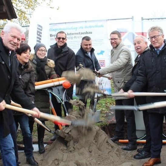 Spatenstich zum weiteren Glasfaserausbau in Sinntal